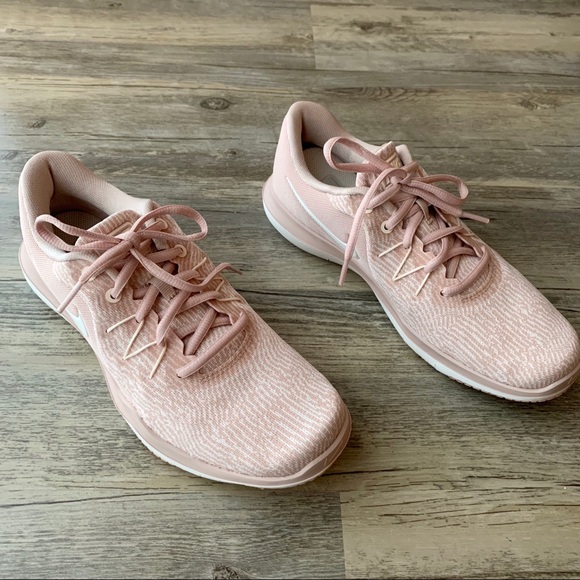 blush pink running shoes